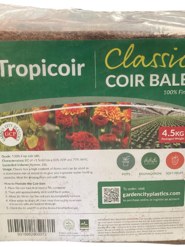 Tropicoir CLASSIC Coir Bale 4.5kg