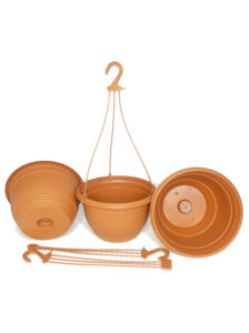 270mm Saucerless Hanging Pots Terracotta