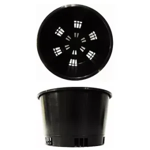 150mm x 100mm Black Orchid Pots