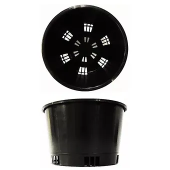 150mm x 100mm Black Orchid Pots