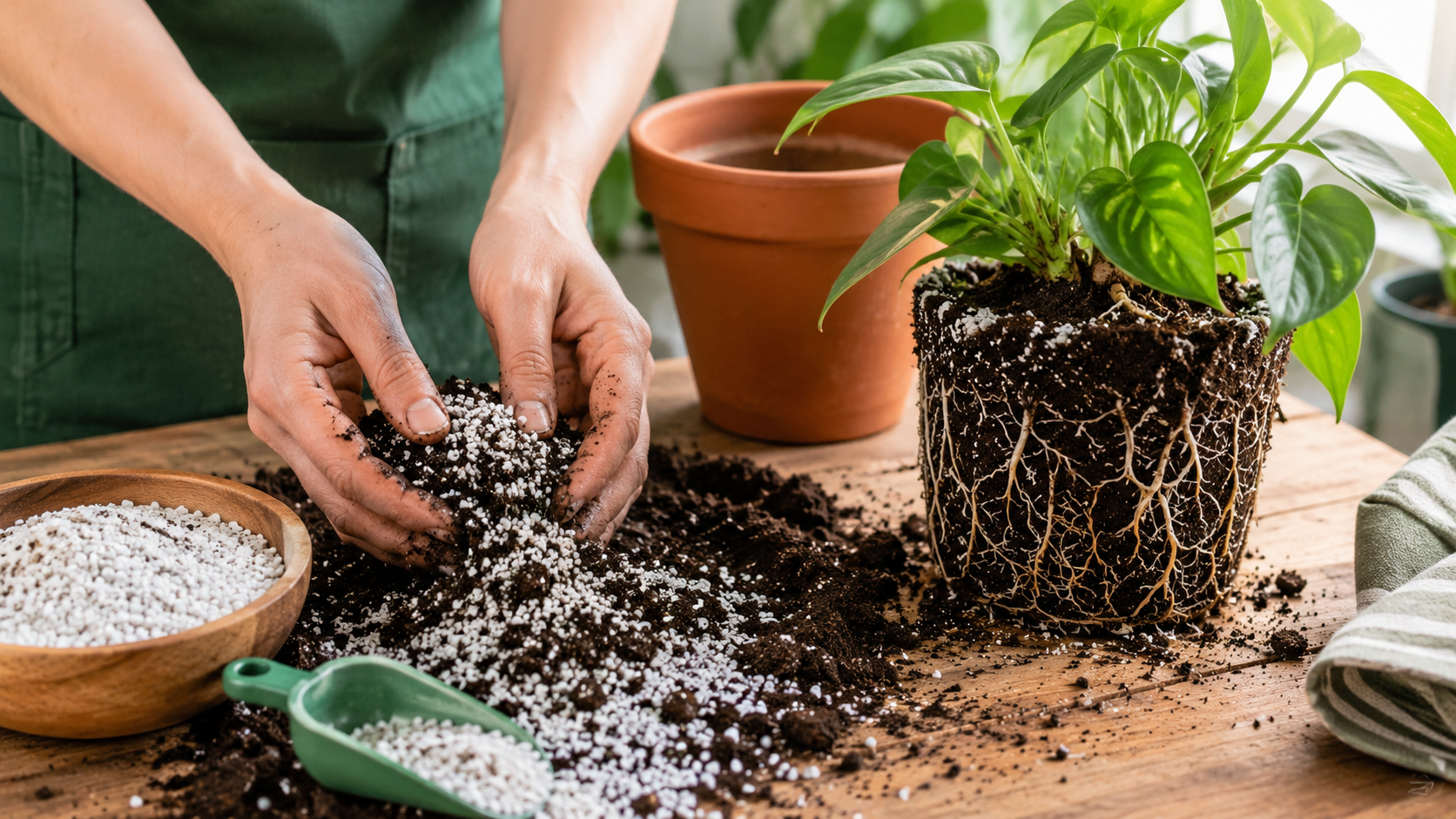 Perlite in Potting Mix for Healthier Roots
